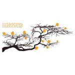 Szablony na ścianę Gałązki drzewa S28