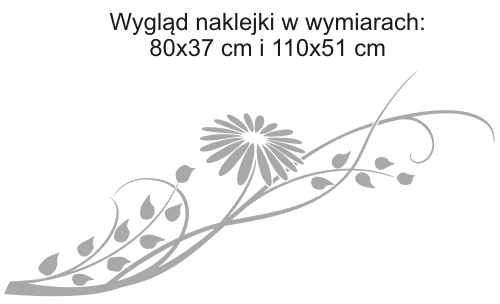 Naklejki kwiatki na szyby