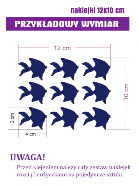 Naklejki do łazienki na płytki rybki
