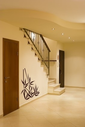 Naklejka z weluru drzewko bambusowe na korytarz i do pokoju