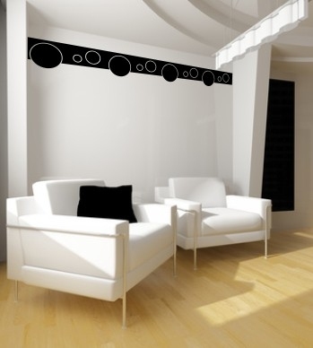 Naklejki dekoracyjne na ścianie z folii welurowej paski dekoracyjne