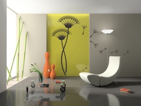 Szablony do malowania dmuchawce z lotkami na ścianę do pokoju 