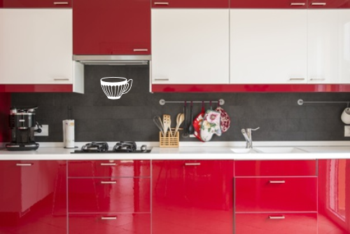 Naklejki na płytki filiżanka