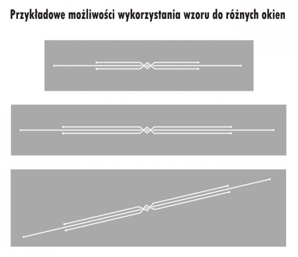 Folia przezroczysta na okno do mieszkania ornament