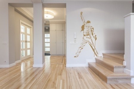 Naklejki na ścianę Freddie Mercury do dekoracji pokoju młodzieżowego