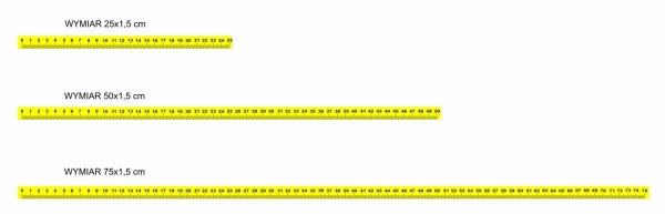 Naklejka Miarka 1,5 metra, 1 metr, 50 cm lub 25 cm