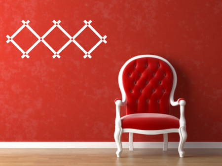 Szablon do malowania na ścianie wieszak