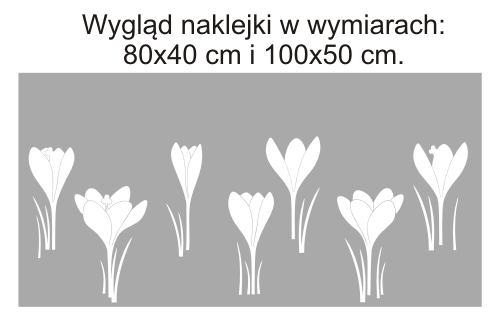 Naklejki na szyby okienne z kwiatkami
