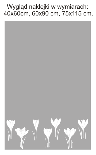 Naklejki okienne krokusy