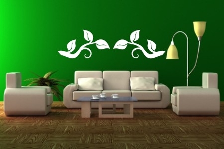 Naklejki w salonie gałązki