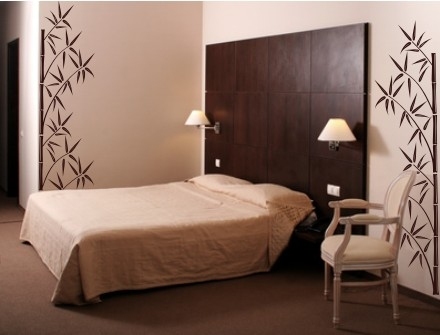 Szablony ścienne do malowania drzewa bambusowe do sypialni