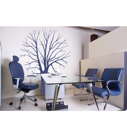 Naklejka drzewo na ścianę bez liści