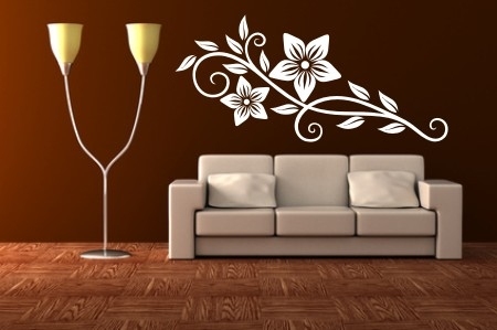 Naklejki ścienne kwiaty