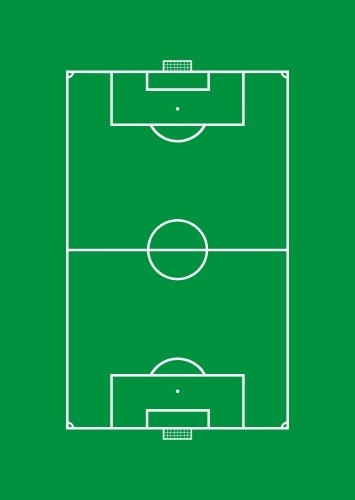 Naklejki ścienne do pokoju chłopięcego boisko piłkarskie