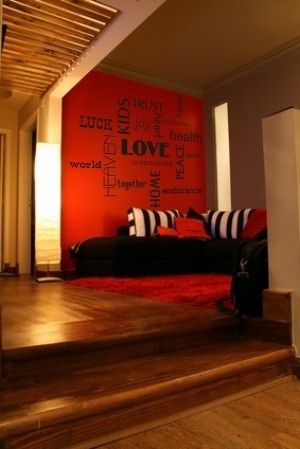 Naklejka na ścianę do pokoju z napisami po angielsku love