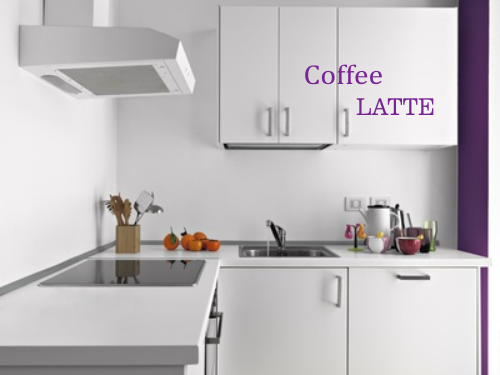 Naklejki z napisami na płytki do kuchni 