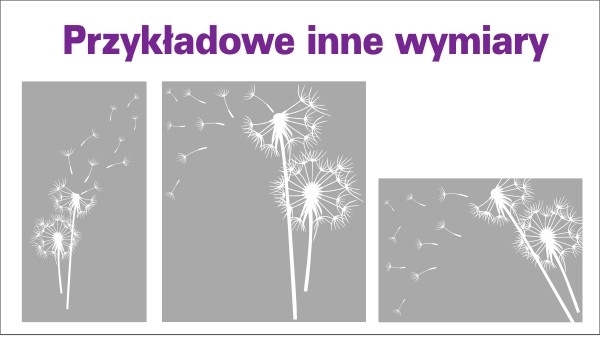 Naklejki na okna dmuchawce do salonu i łazienki