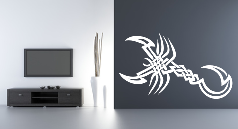 Szablony do malowania na ścianie skorpion