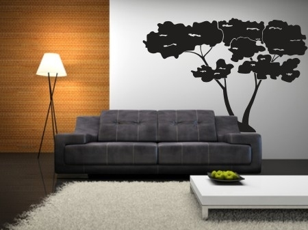 Drzewo samoprzylepne na ścianę do salonu
