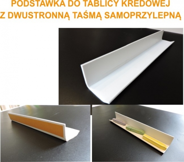 podkładka do kredy z dwustronną taśmą samoprzylepną