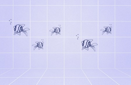 Naklejki na płytki z rybkami do łazienki