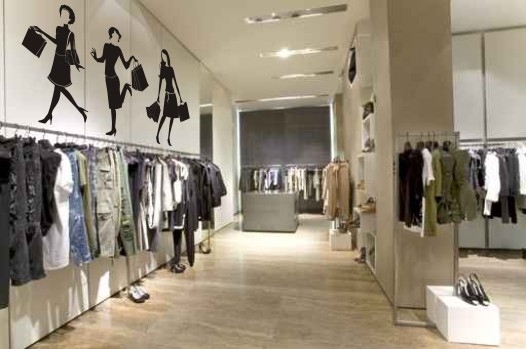 Szablony do malowania na ścianie z kobietami do sklepu