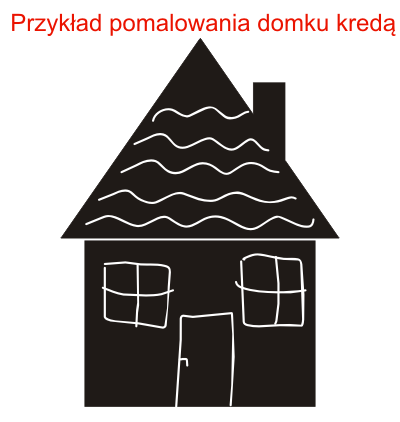 Tablica do pisania dom dla dzieci