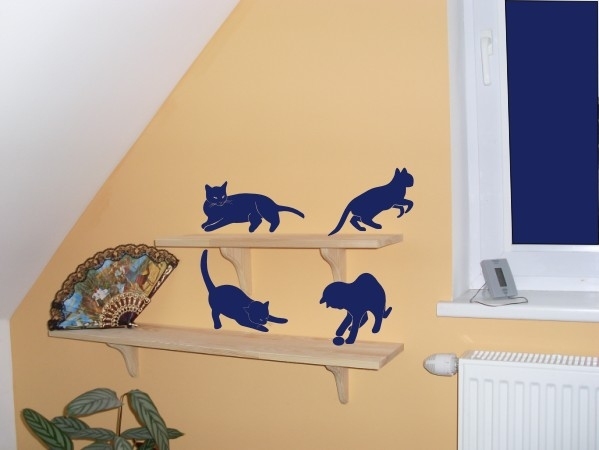 Naklejki na ścianę Zestaw kotów M32