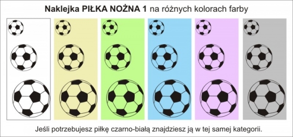 Naklejki na ścianę piłki nożne