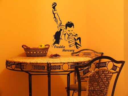 Szablony malarskie Freddie Mercury na ścianie 