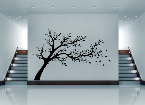 naklejka na ścianę matowe drzewko