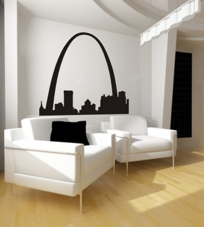 Welurowa naklejka na ścianę lateksową Łuk Wjazdowy w Saint Louis