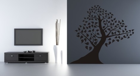 Tanie matowe naklejki ścienne drzewa