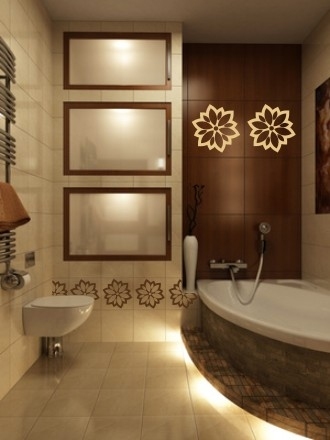 Naklejki na kafelki i płytki do łazienki z kwiatkiem i kwiat