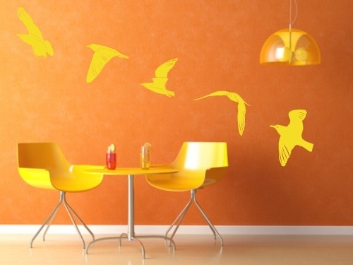 Naklejki z weluru na ścianę z mocnym klejem mewy