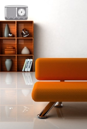 Nalepka samoprzylepna nad komodę do pokoju