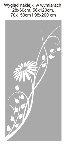 Naklejka okienna pionowa Kwiat
