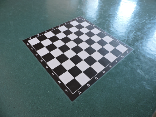 Naklejka podłogowa gra w warcaby