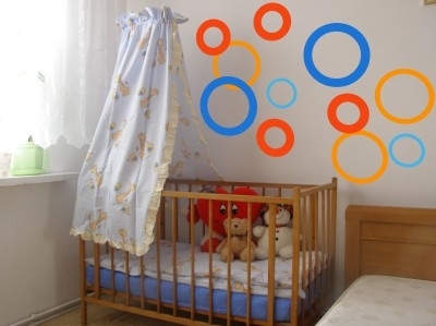 Naklejka ścienna kółko dla dzieci 