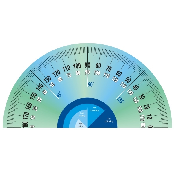Naklejka podłogowa do szkoły podstawowej prawy kątomierz 
