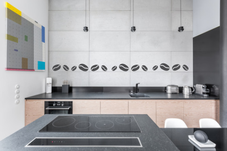 Ziarnka kawy na kafelkach