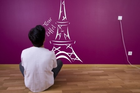 Ścienna dekoracja wieża eiffla