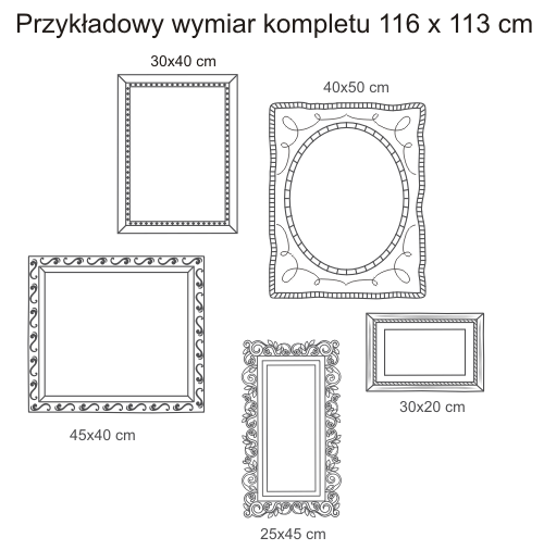 Naklejki z ramkami na ścianę
