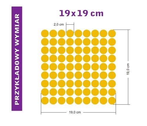 Naklejki kropki na ścianę