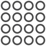 szablony do malowania na ścianę do pokoju dziecinnego kółka i kropki