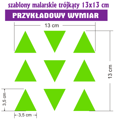 Szablony malarskie dla dzieci trójkąty