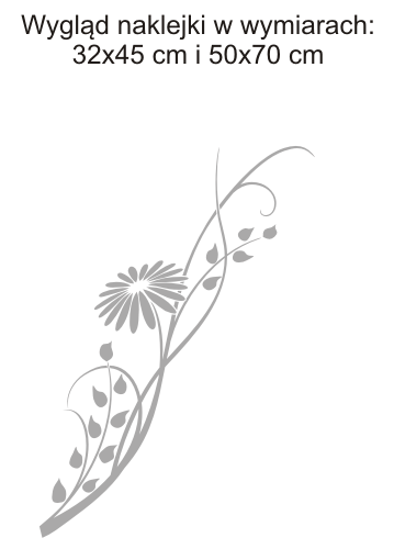 Naklejka okienna na szybę kwiatek