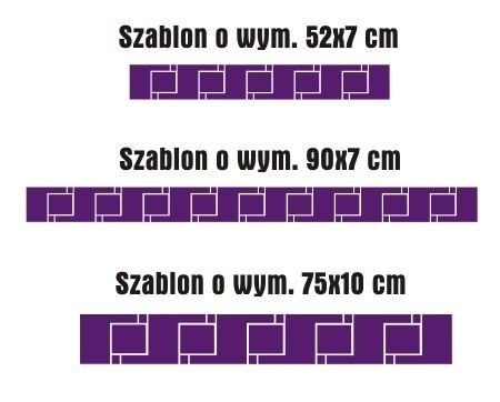 Szablony na ścianę paski ozdobne różne wymiary
