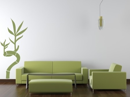 Szablony ścienne do malowania z drzewami bambusowymi