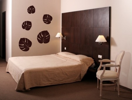 Naklejki dekoracyjna na ścianę monstera liść